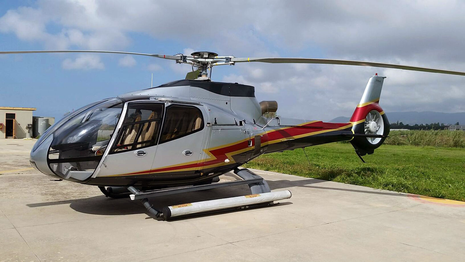 Helicopter flight from Naples to Capri